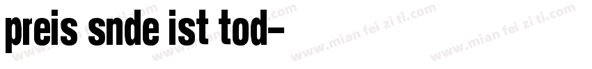 Preis Sünde ist Tod字体转换